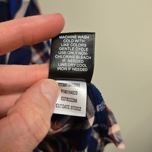 Torrid Womens 4X Milly Plaid Button-Front Shirt Long Sleeve 100% Rayon Multicolo - Picture 7 of 9